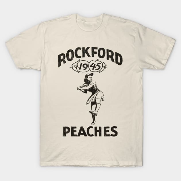 Rockford Peaches Retro T-Shirt by LEMESGAKPROVE